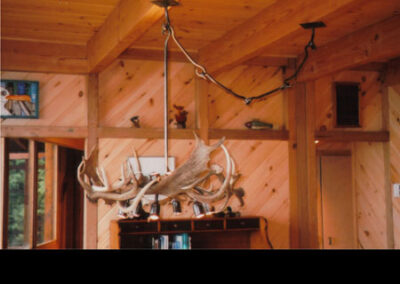 Antler chandelier by Live Iron Forge.