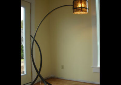 Floor lamp by Live Iron Forge.