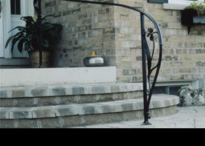 Hand rail by Live Iron Forge.